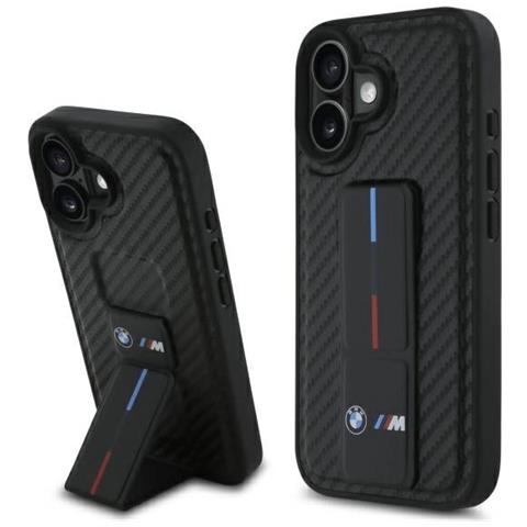 Custodia Bmw M Grip Smooth In Carbonio Per Iphone 16 - Colore Nero - Foto 1