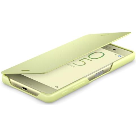 SCR52 Smartphone-Flipcover per Xperia X verde oro - Foto 2