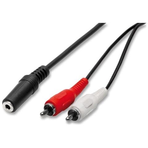 Cavo audio presa jack 3,5 stereo + 2 rca m - 1,5 mt - Foto 1