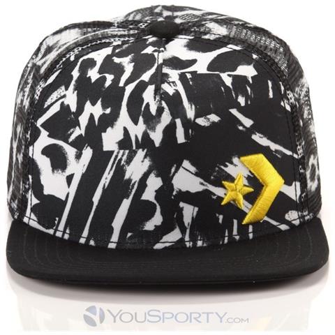 Cappello S&c Graphic Flat Brim Cap Unica Nero Fantasia - Foto 1
