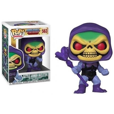 Masters Of The Universe Pop Television Vinile Figura Battle Armor Skeletor 9 Cm - Foto 3