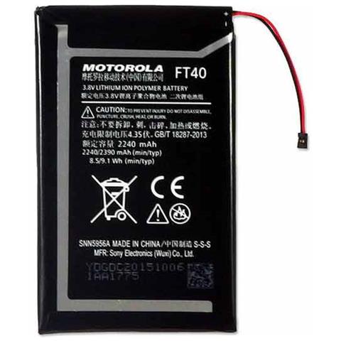 Batteria Ricambio Compatibile Per Ft40 Moto E 2a Gen Pila Interna - Foto 1