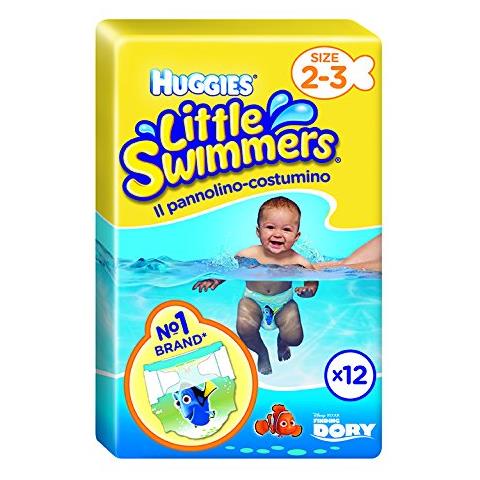 Little Swimmers S Pannolini, Taglia 2-3 (3-8 Kg), 8 Confezioni Da 12 [96 Pannolini] - Foto 1