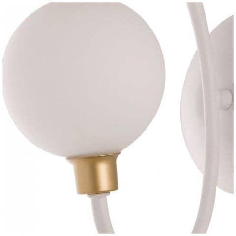 Applique Aida Bianco / oro 1xg9 12x23,7x22,1cm - Foto 1