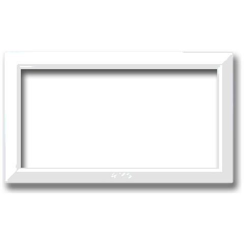 Sistema 44 Cornice Ral9010 X Placche Vera 4m 44crv4b - Ave 44crv4b - Foto 2