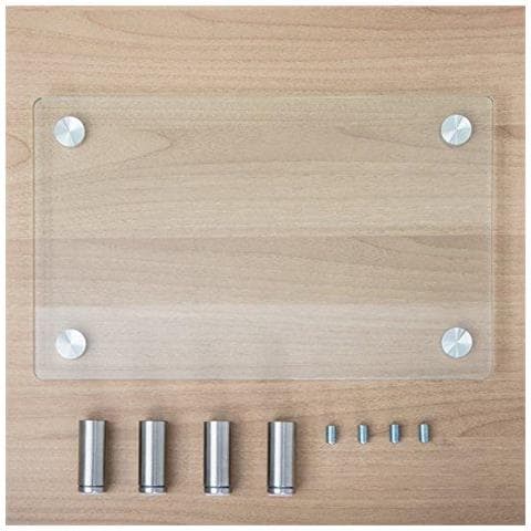 Del Supporto Monitor Di Vetro Trasparente Regolabile In Altezza Dello Schermo Del Computer Pc Laptop Riser 38.5x24x7.6cm Dt103801gc - Foto 4