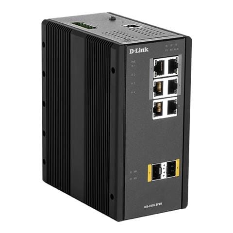 DIS-300G-8PSW Switch L2 Gigabit Ethernet 8Porte con 6 x 10/100/1000 (PoE) + 2slot 100/1000 SFP Dedicate - Foto 1