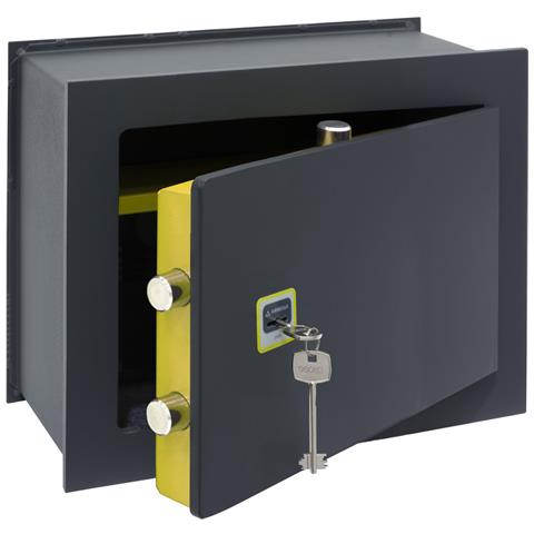 Ideal 10 281350 Cassaforte A Muro Con Serratura A Chiave, Cassaforte Da Incaso A Parete Per Abitazioni, Alto Livello Di Sicurezza Facile Da Usare, 30 X 41 X 20 Cm, 15 L - Foto 3