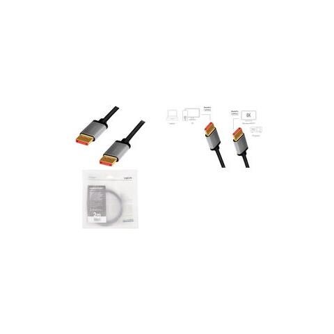 Logilink - Displayport-kabel - Displayport (m) Bis Displayport (m) - Displayport 1.4 - 2 M - Dolby Dts-hd Master Audio-u - Foto 4