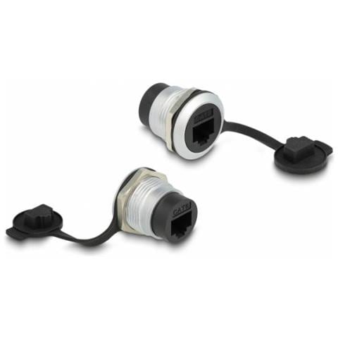 Delock Presa Integrata Rj45 Cat.6 Con Cappuccio Di Protezione Dalla Polvere - Foto 1