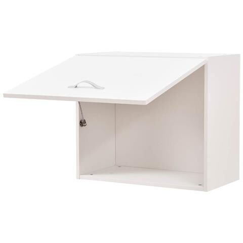 Pensile Da Cucina Ribaltabile Muro Armadio Sospeso Parete Colore Bianco - Foto 5