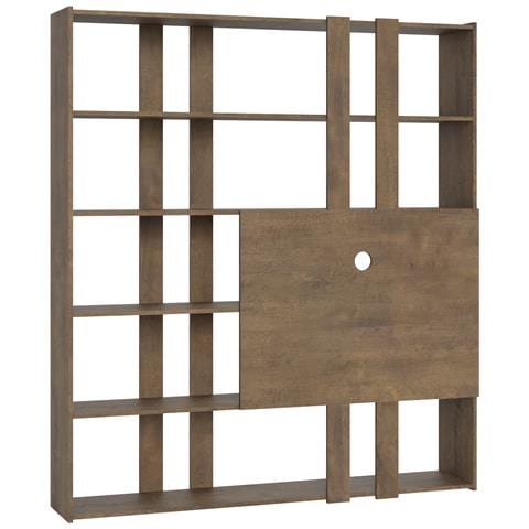 Libreria A Giorno Kato H Con Pannello Porta Tv Noce - Foto 5