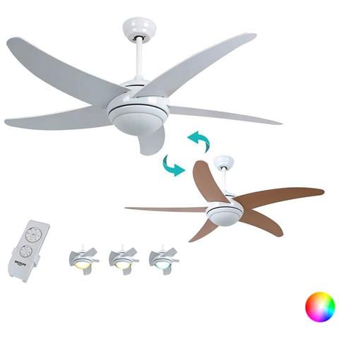 Ventilatore Da Soffitto Bastilipo Malibu 60w Pelle - Foto 1
