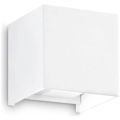 Applique Da Parete Contemporaneo Atom Alluminio Bianco Led 12w 3000k Ip54 - Foto 1
