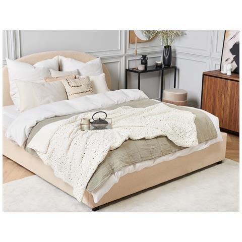 Coperta Alazeya 130 X 180 Cm Bianco Sporco - Foto 1