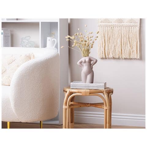 Vaso Da Fiori Kilkis Realizzato A Mano Ceramica Beige - Foto 1