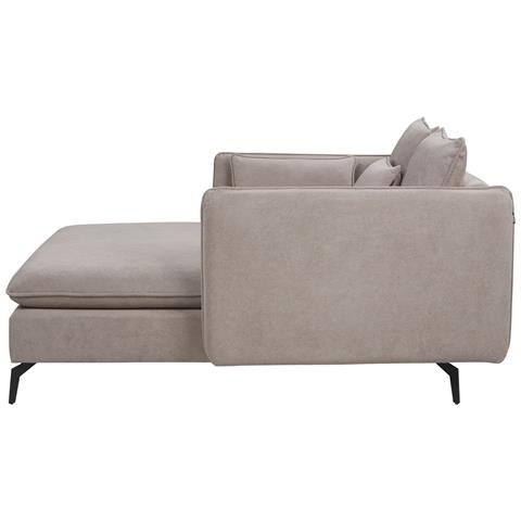 Chaise Longue Charmes Tessuto Tortora - Foto 8
