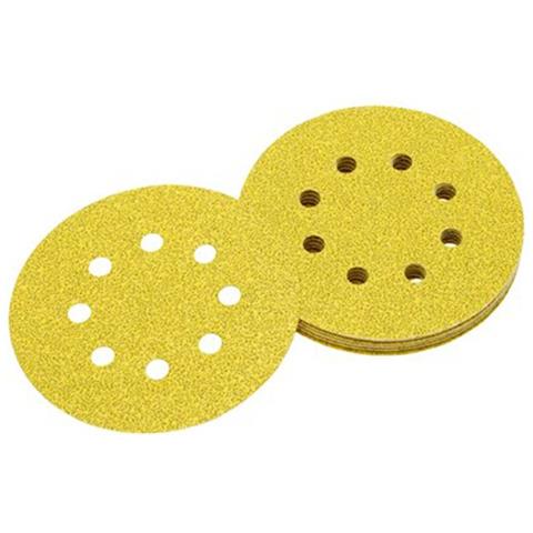 Dewalt 10pz Da 125mm Disco Abrasivo Per Levigatrice Con Velcro, Grana 320 - Foto 1