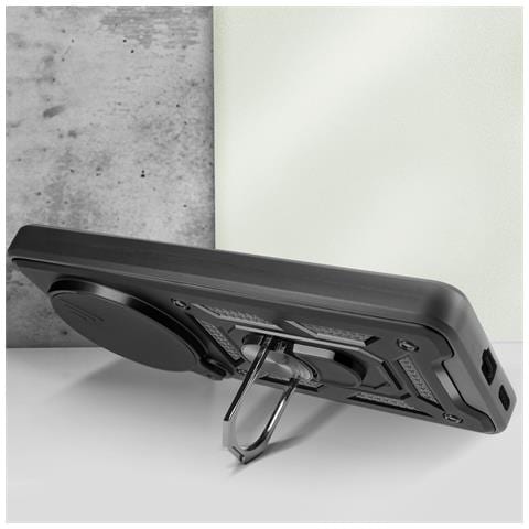 Cover Per Honor Magic 6 Lite 5g Anello Coprifotocamera Scorrevole, Nero - Foto 5