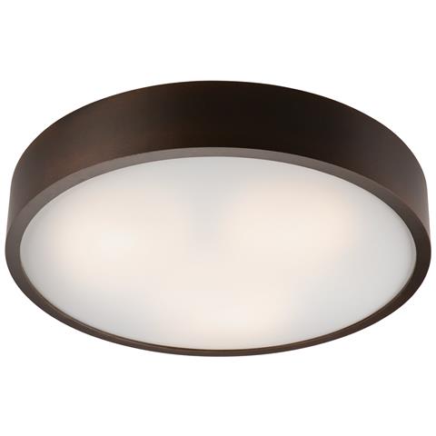 Lampada A Soffitto Eveline - Marrone - Legno, Vetro - 8x47x47 Cm - Foto 1