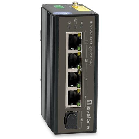 IGP-0501 switch di rete Gigabit Ethernet (10/100/1000) Supporto Power over Ethernet (PoE) Nero - Foto 4