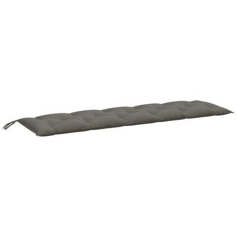 Cuscino Panca Giardino Grigio Scuro Mélange 180x50x7 Cm Tessuto - Foto 2
