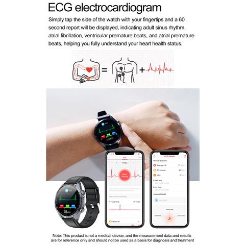 Smartwatch Con Monitoraggio Avanzato Della Salute Black - Foto 7