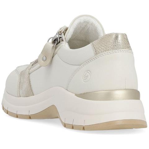Leisure Trainers White Sneakers Sintetico E Tessile Scarpe Donna Bianco Eu 37, D0g09-80 - Foto 3