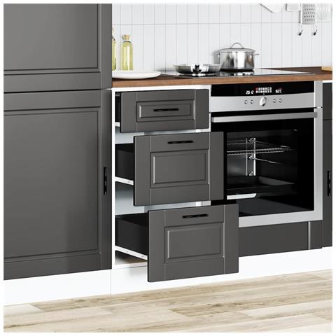 Base Da Cucina Porto Nero In Legno Multistrato - Foto 3