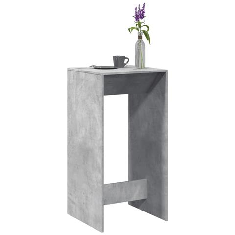 Tavolo Da Bar Grigio Cemento 51x50x103,5cm In Legno Multistrato - Foto 1