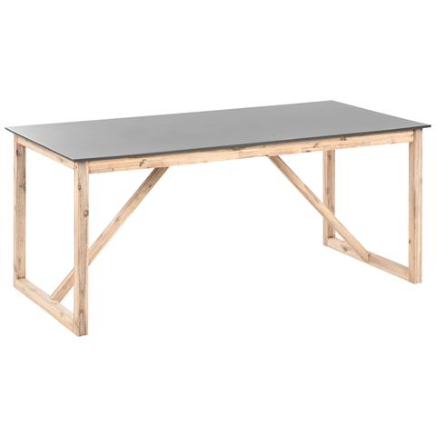 Tavolo Da Pranzo Da Giardino Notteri 180 Cm 90 Cm Cemento Grigio - Foto 2