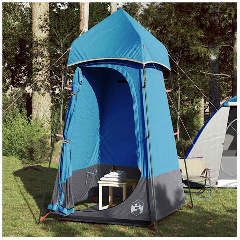 Tenda per Toilette Blu Impermeabile - Foto 1