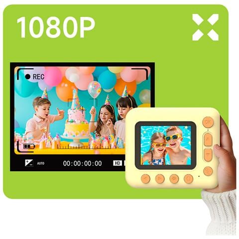 Instakid 48 Mp Fotocamera Per Bambini Con Stampa E Filtri - Foto 2