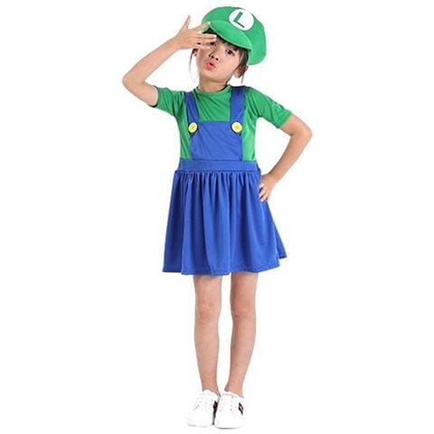 Costume Luigi Super Mario Bros Abito Verde Taglia S 98-103 Cm - Foto 2