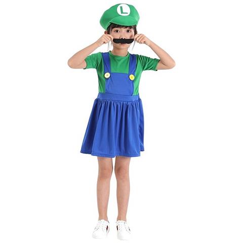 Costume Luigi Super Mario Bros Abito Verde Taglia S 98-103 Cm - Foto 4