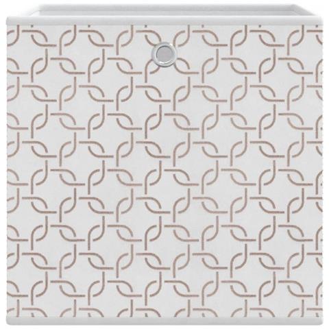 Scatole Portaoggetti 4 pz Crema 32x32x32 cm Tessuto non Tessuto - Foto 9