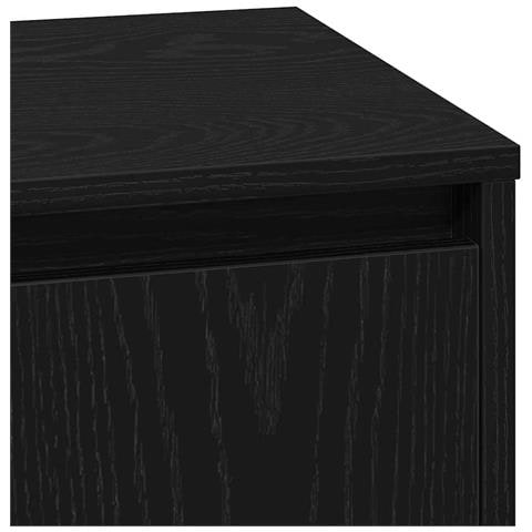 Armadio da Notte con Nero 39 x 34.5 x 50 cm Legno multistrato - Foto 9