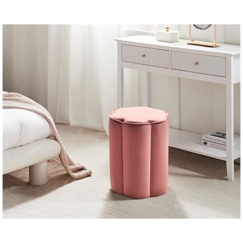 Pouf Tappen Velluto Rosa - Foto 1