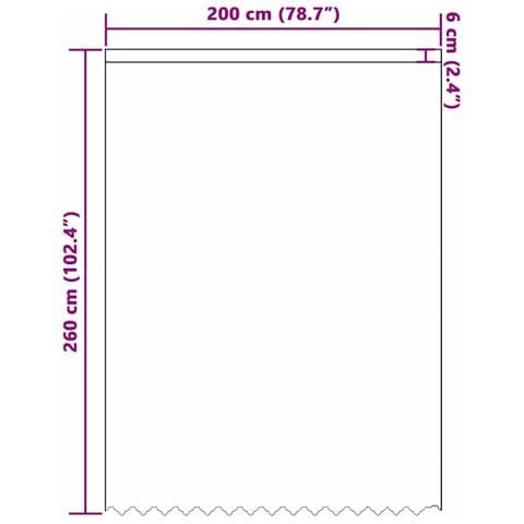 Tende con tende Altro Bianco 200 x 245 cm Poliestere - Foto 8
