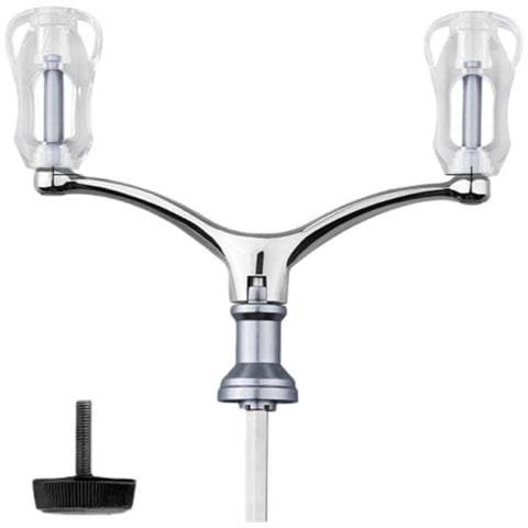 Manovella Doppia In Lega Di Alluminio Per Mulinelli Da Spinning 1000-4000 Silver - Foto 1