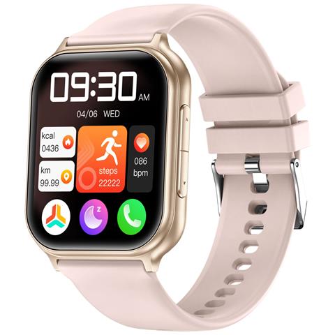 Smartwatch Multifunzionale Con Monitoraggio Della Salute E Supporto Per Chiamate Bluetooth Pink - Foto 1