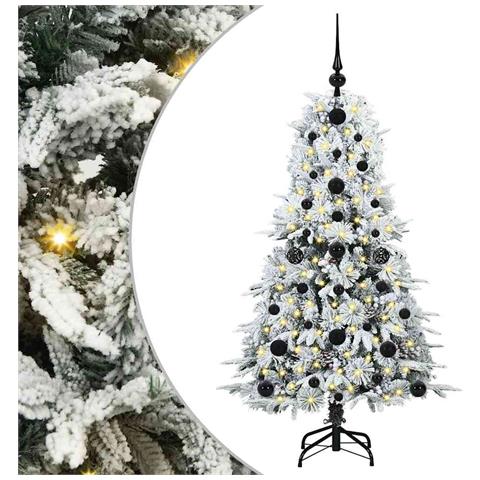 Albero di Natale Artificiale con Rami Pieghevoli Bianco 120 cm - Foto 1