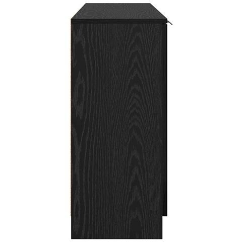 Credenza con cassetto 3 pcs Rovere nero Legno multistrato - Foto 9