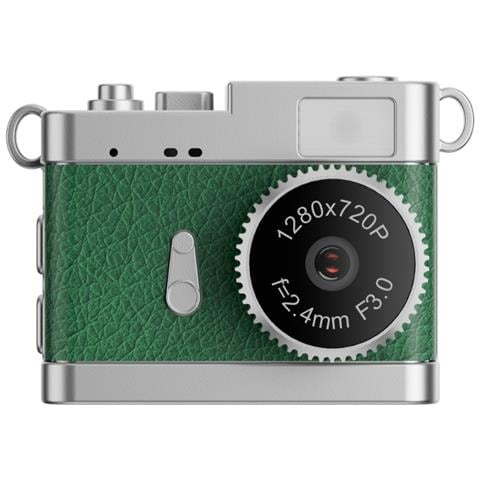 Mini Fotocamera Vlog Portatile: Video Hd 1080p, Schermo Ips 0.96"", Luce Led Green - Foto 1