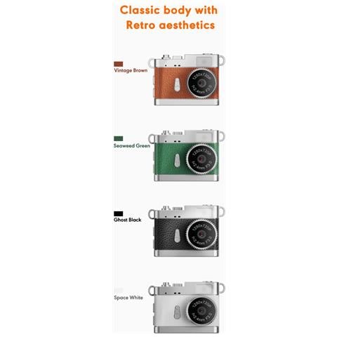 Mini Fotocamera Vlog Portatile: Video Hd 1080p, Schermo Ips 0.96"", Luce Led Green - Foto 2
