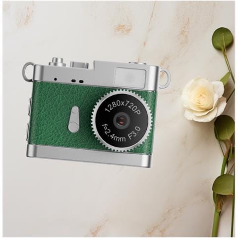 Mini Fotocamera Vlog Portatile: Video Hd 1080p, Schermo Ips 0.96"", Luce Led Green - Foto 6