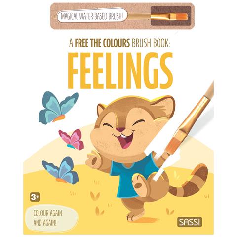 Feelings. A free the colours brush book. Ediz. illustrata. Con magical water-based brush - Foto 1