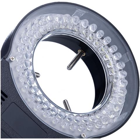 Illuminatore Regolabile Per Microscopio 72x Led - Intensità Regolabile, 60.000 Lux | Montaggio 30-65 Mm, 6500-7000k | Ac 90-240v, Dc 12v - Foto 2