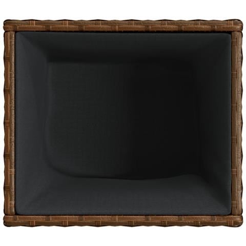 Fioriere da Giardino 2 pz Marrone 36x30x32 cm in Polyrattan - Foto 9