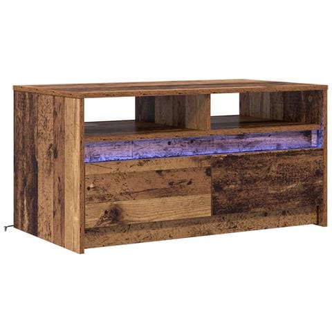 Tavolino da salotto con cassetto Legno vecchio 90 x 50 x 45 cm - Foto 1